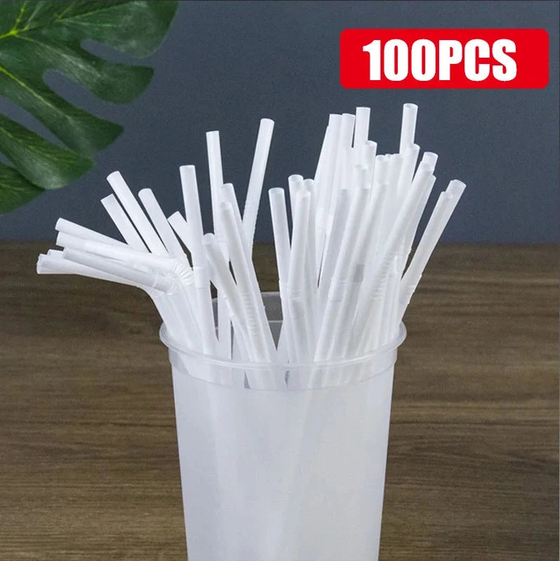 50-1000Pcs Multicolor Drinking Straws rietjes Milk Tea Bar Party Wedding Kitchen Home Accessories Beverage Black Straw Wholesale Econic Blanks