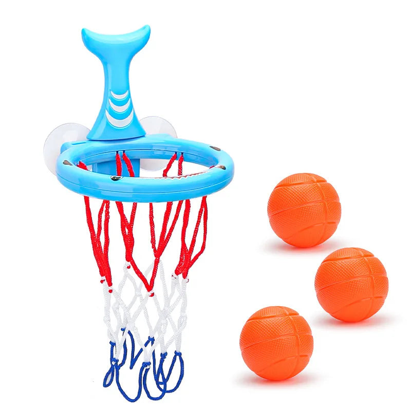 Baby Bath Toy Children Water Play Toys Set Bathroom Bathtub Suction Cup Shooting Basketball Hoop with 3 Balls Bath Toys for Kids Quick Pick Grocers