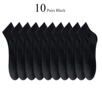 10/20 Pairs Neutral Solid Color Round Neck Socks Spring Summer Sweat Absorbing Breathable Soft Comfortable Couple Sports Socks Quick Pick Grocers