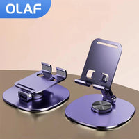 Olaf Rotating Table Cell Phone Holder Support Desktop Stand For iPad Samsung iPhone 15 14 13 Mobile Mount Quick Pick Grocers
