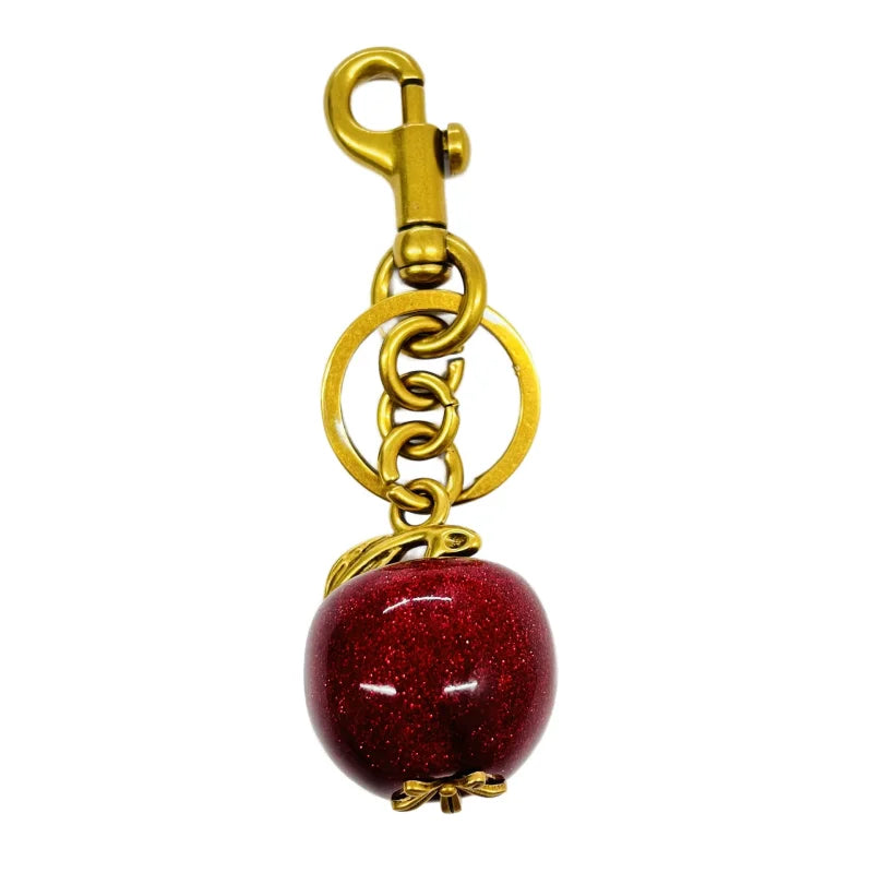 Trendy Red Cherry Pendant Keychain for Women Cute Bag Decorations Multifunctional Jewelry Car Key Accessories Charm Keyring Gift Quick Pick Grocers
