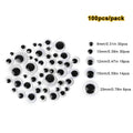 100pcs/200/550pcs Self-adhesive Googly Wiggle Eyes for DIY Scrapbooking Crafts Projects DIY Dolls Accessories Eyes Handmade Toys Econic Blanks