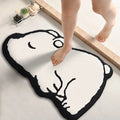 Thickened special-shaped bathroom absorbent floor mat flannel toilet mat shower room non-slip and dirt-resistant foot mat Quick Pick Grocers