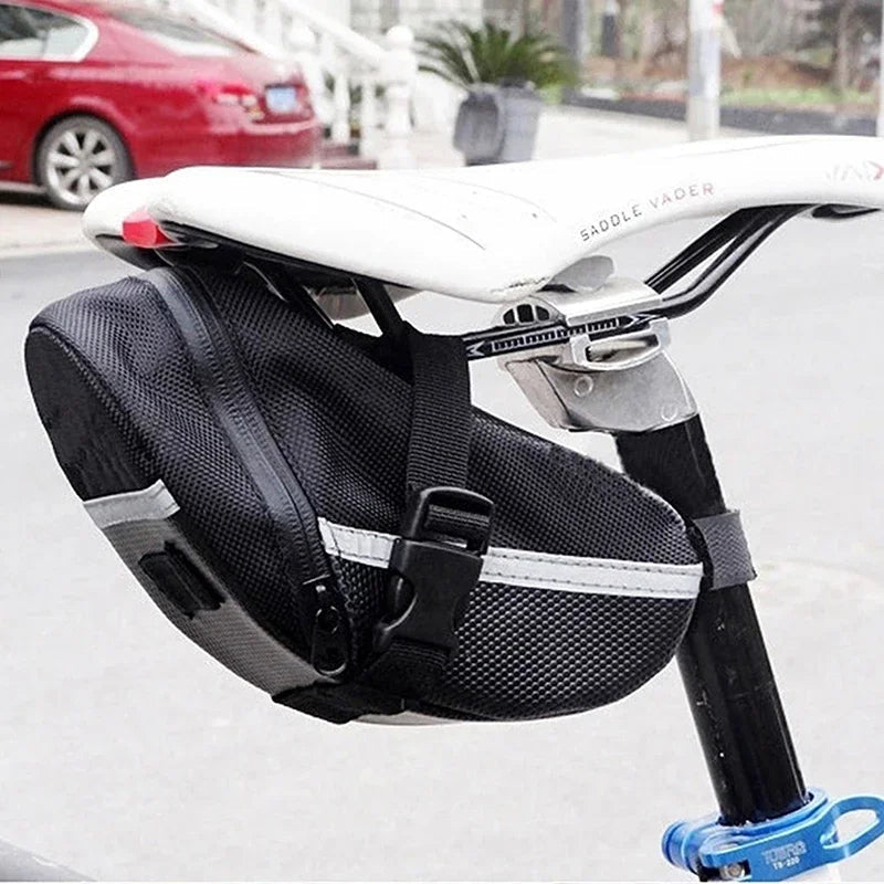 Nylon Bicycle Bag Waterproof Mountain Bike Saddle Storage Seat Rear Tool Pouch Outdoor Cycling  Accessories Quick Pick Grocers