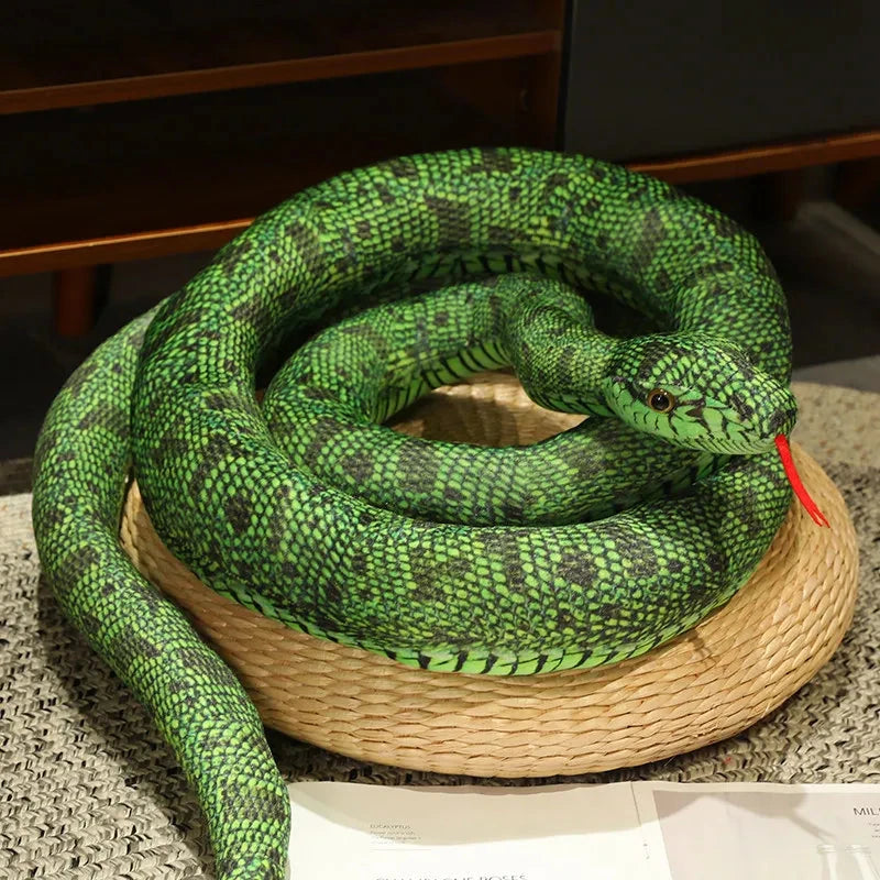 Artificial Python Plush Toy Long Snake Yellow Orange Green Python Plush Toy Decorate The House Holiday Decorations Econic Blanks