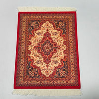 Woven flower Persian carpet small coaster wholesale merchants cheap mouse pad desk mat retro style rubber non-slip computer mats Quick Pick Grocers