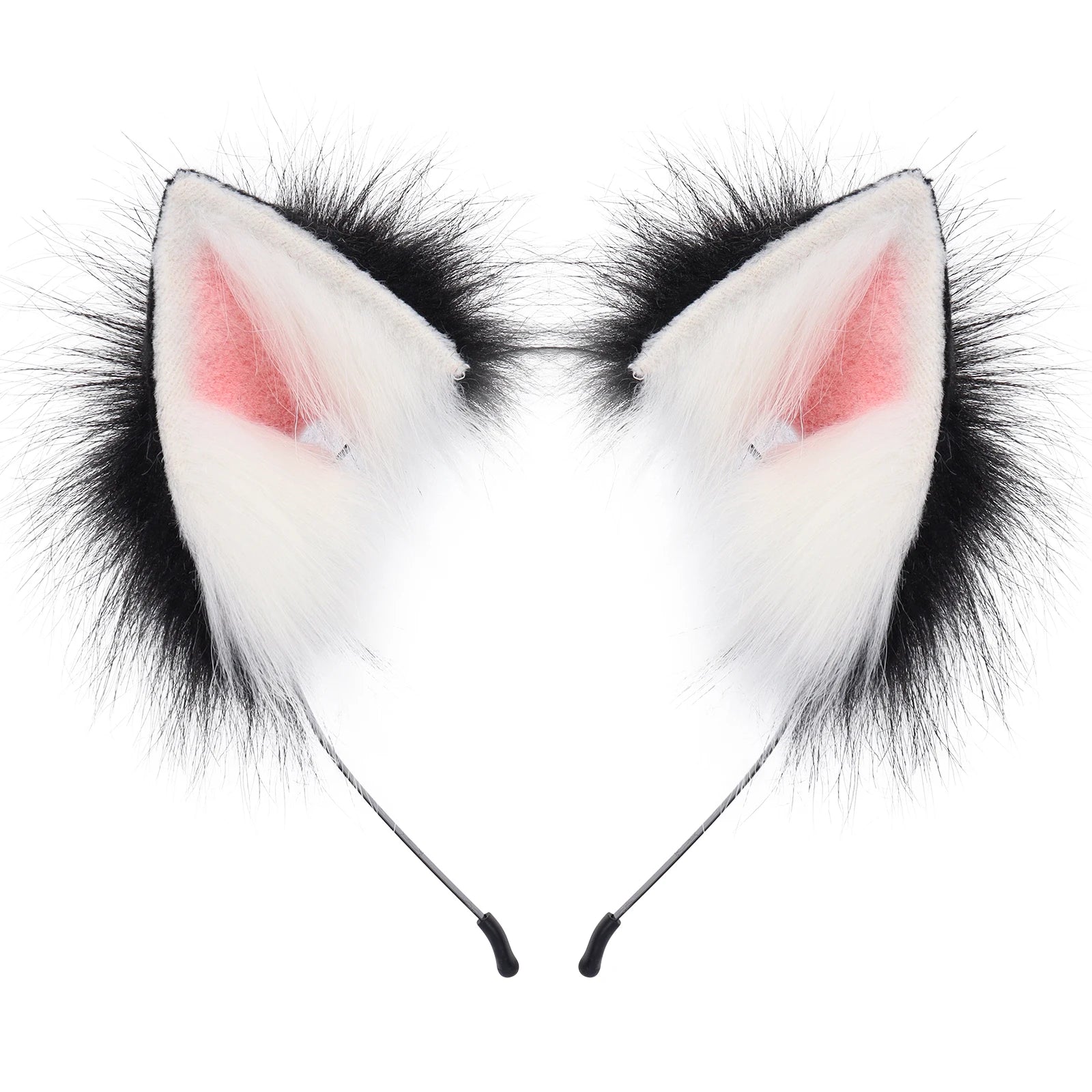 Handmade Faux Fur Animal Ears Headband Furry Cat Fox Ear Hairhoop Headwear Costume Accessory for Cosplay Masquerade Quick Pick Grocers
