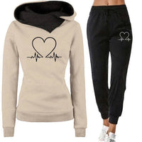 Woman Tracksuit Two Piece Set Winter Warm Hoodies+Pants Pullovers Sweatshirts Female Jogging Woman Clothing Sports Suit Outfits Quick Pick Grocers