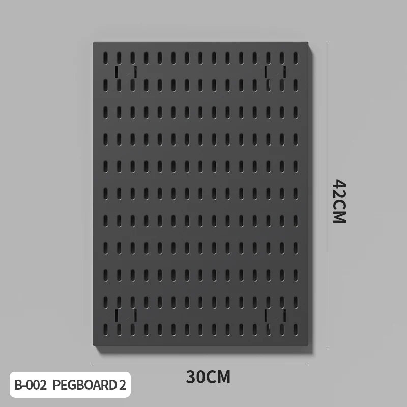 Home Study Storage Pegboard: Suitable for Displaying Figurines, Desk-Top Standing & Clip-On Storage for Furniture Items Quick Pick Grocers