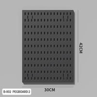Home Study Storage Pegboard: Suitable for Displaying Figurines, Desk-Top Standing & Clip-On Storage for Furniture Items Quick Pick Grocers