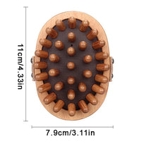 Body Anti Cellulite Brush Soothing Wooden Essential Oil Spa Air Cushion Massage Hair Comb Scalp Massage Brush Body Massager Quick Pick Grocers