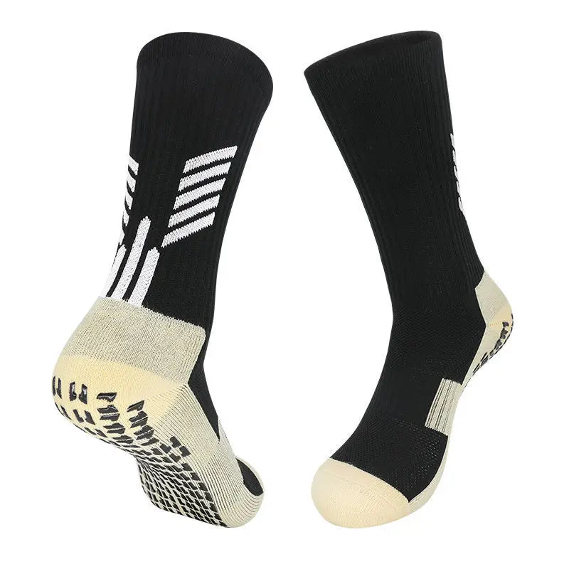 High Quality Anti Slip Soccer Socks Adults Kids Sport Towel Bottom Cotton Mid Tube Non Slip Football Hockey Baseball Grip Sock Quick Pick Grocers