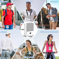 Portable Waist Fan Hanging Neck Fan Mini USB Rechargeable Portable Waist Clip Fan for Outdoor Sports Working Travel Small Fan Quick Pick Grocers