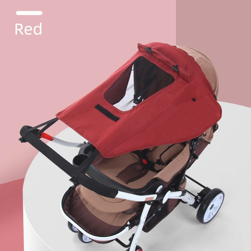 Universal Baby Stroller Accessories Sun Shade UV Protection Sunshade Carriage Canopy Cover for Prams Infants Car Seat Sun Visor Purest Peak