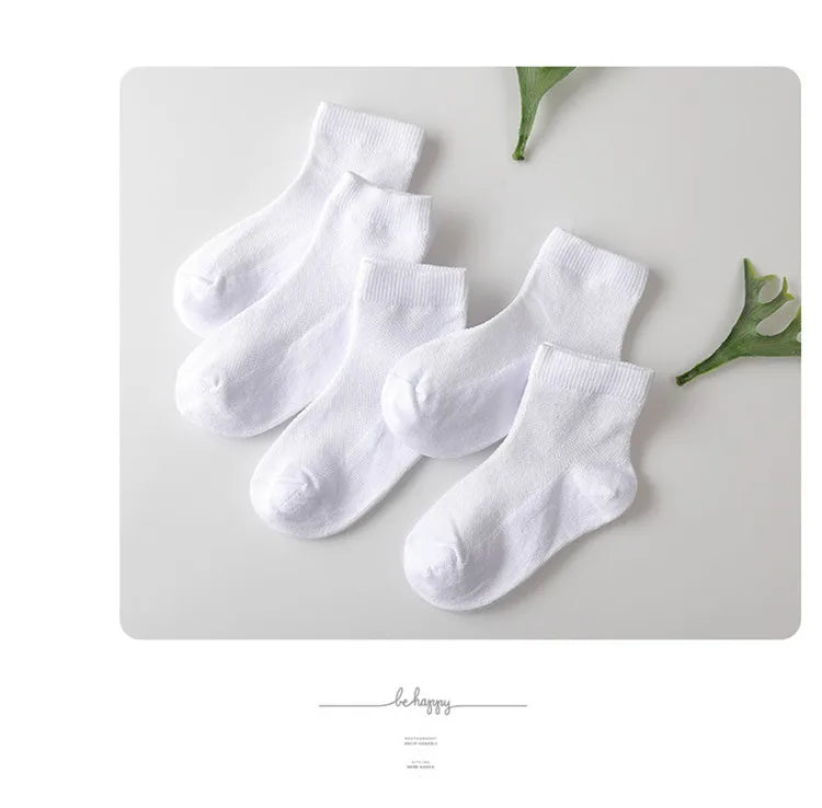 5 Pairs/Lot Children Socks Boy Girl Cotton Fashion Breathable Mesh Socks Spring Summer High Quality 1-12Years Kids Birthday Gift Quick Pick Grocers