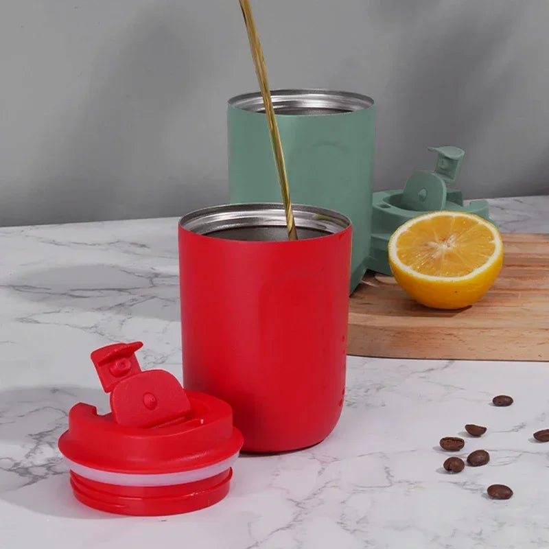 Mini Thermos Bottle Coffee Mug Stainless Steel Cup Thermal Leakproof Vacuum Flask Double Wall Tumbler Insulated Travle Drinkware Quick Pick Grocers