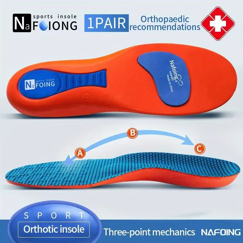 Orthopedic Insoles for Feet Sport Shock-absorbing Insole for Shoes Arch Support Plantar Fasciitis Templates Pads Men Women Sole Quick Pick Grocers