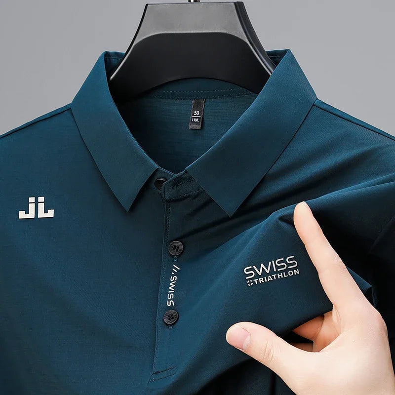 2026 New Men's Regular Fit Short Sleeve Polo Shirt Soft Comfortable Fabric Casual Sport Summer Fashion Top Tee Quick Pick Grocers