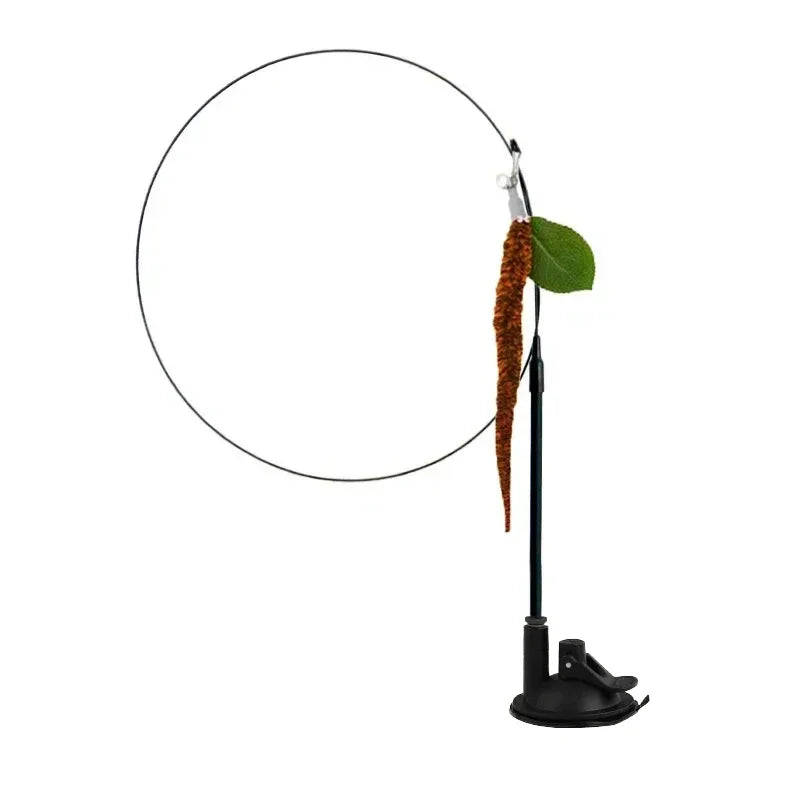 Simulation Bird Cat Toys Funny Interactive Peacock with Bell Cat Stick Toy for Kitten Playing Teaser Wand Toys Pet Cats Supplies Quick Pick Grocers
