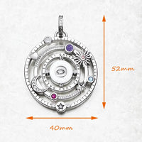 Pendant Cosmic Design Talismans Amulet Brand New Fine Jewelry 925 Sterling Silver Accessories Vintage Lucky Gift For Woman Men Quick Pick Grocers