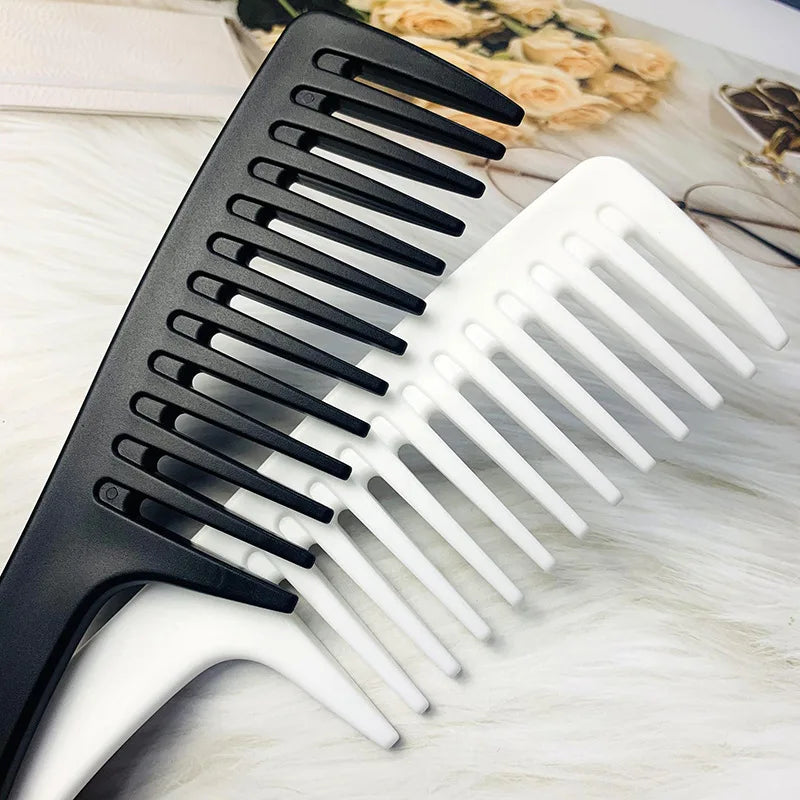 Hairdress Comb Heat Resistant Woman Wet Hook Curly Hair Brushes Pro Salon Dyeing Styling Tools Coarse Wide Spikes Tooth Quick Pick Grocers