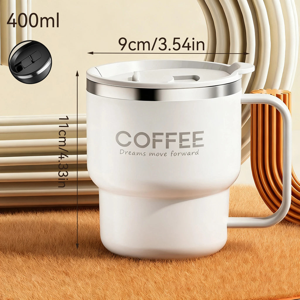 400ML Double Layer Coffee Mug 304 Stainless Steel Sealed Drinking Cup For Cold And Hot Water Insulated Milk Coffee Cup Drinkware Quick Pick Grocers