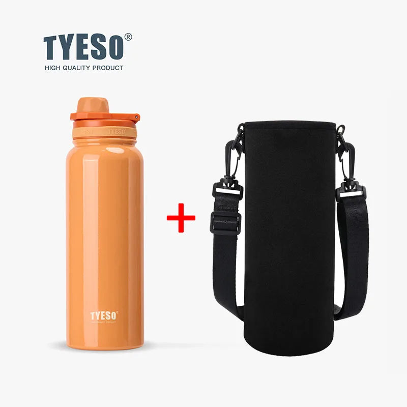 Tyeso Stainless Steel Thermal Water Bottle Portable Tumbler Sport Vacuum Flask Keeps Cold and Heat Thermal Mug Car Insulated Cup Econic Blanks