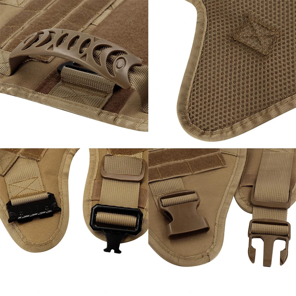 Military Large Dog Harness Training Pet Vest for French Bulldog German Shepherd Malinois Tactical Harnesses For Dogs Accessories Quick Pick Grocers
