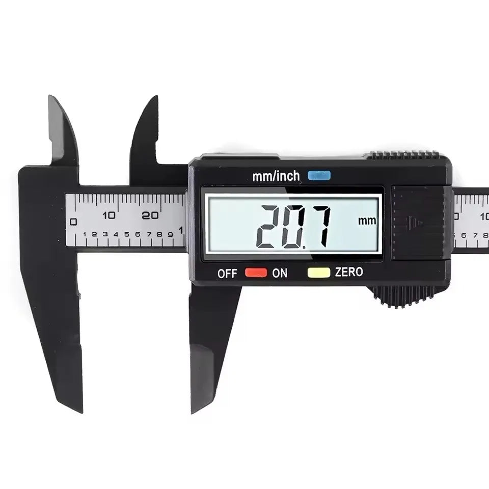 150mm 100mm Electronic Digital Caliper Carbon Fiber Dial Vernier Caliper Gauge Micrometer Measuring Tool Digital Ruler Econic Blanks
