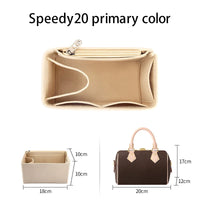 WUTA Felt Insert Bag Organizer For LV Speedy 20 25 30 35 Flap Handbag Inner Bag Makeup Travel Purse Storage Tote Bag Accessories Quick Pick Grocers