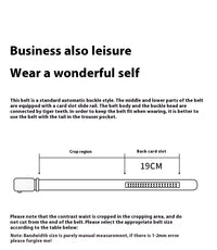 OYIFAN Men Belt Genuine Leather Belt for men Automatic belts Adjustable waistband Business belts 허리띠 Quick Pick Grocers