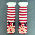 Christmas Gift Slipper Socks Women Thermal Winter Warm Plush Non slip Grip Sleeping Floor Short Sock Fuzzy Fluffy Female Cartoon Quick Pick Grocers