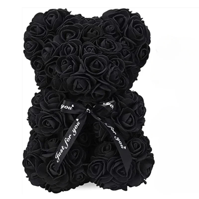 2026 Artificial Flower Eternal Rose Teddy Bear for 520 Mom Mother's Day Birthday Valentine's Day Anniversary Gifts & Decorations Quick Pick Grocers