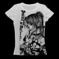 Y2k anime Streetwear O-neck 90s Text Printing Tops Women Harajuku Clothes Simple Vintage Crop Tee Aesthetic emo Casual T-shirt Quick Pick Grocers