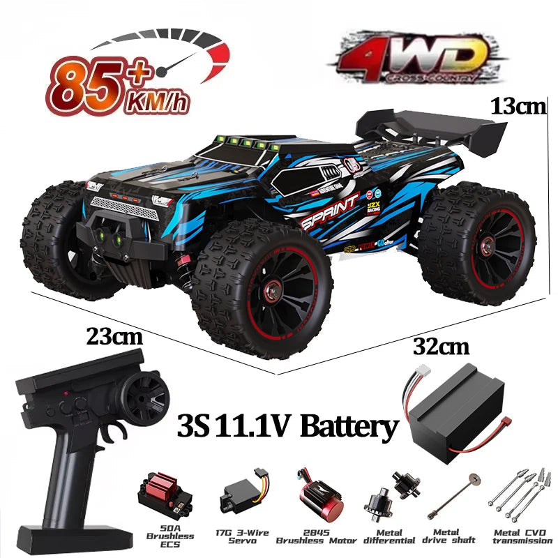 9522PRO 85KM/H High-speed RC Car Brushless Four-wheel Drive Off-road Drift 1:16 Professional Racing Car 9522 50KM/H Boy's Toy Econic Blanks