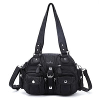Vintage Women Handbags Satchel Top-handle Handbag PU Shoulder Bag Dumpling Pack Give Gifts Shoulder Bags Phone Money Pack Quick Pick Grocers