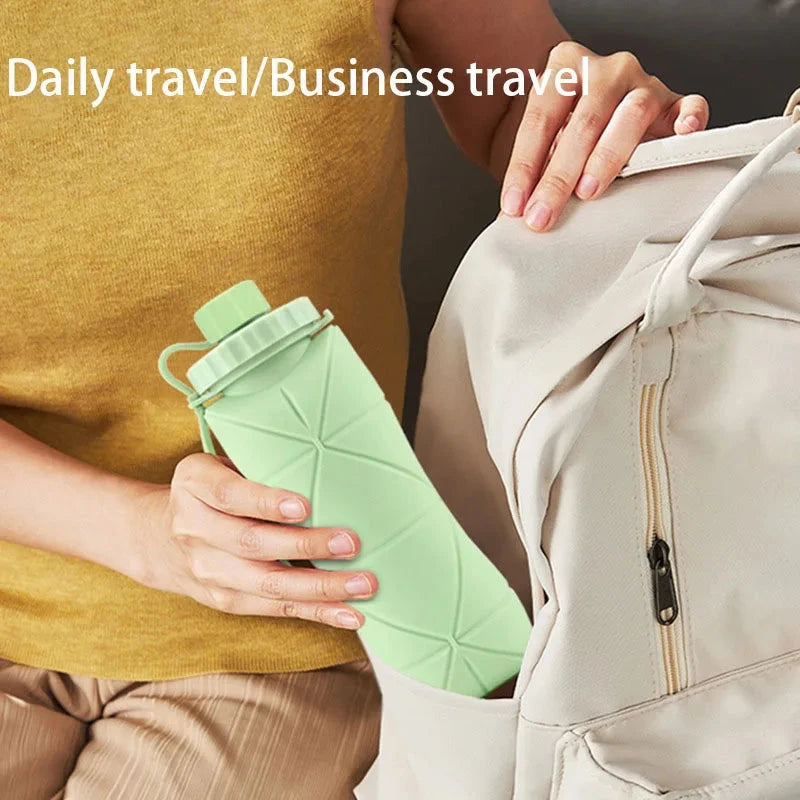 New Creative Silicone Folding Water Cup Outdoor Portable and Scalable Water Cup Sports Water Bottle Travel Water Cup Handy Cup Econic Blanks