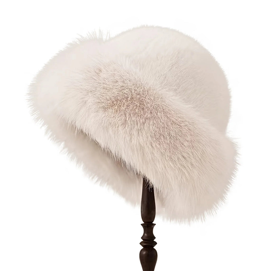 Furry Hats For Women, Autumn Winter Korean Style Warm Hats, Solid Color Flattering Mongolian Hats, Thickened Winter Outfits Purest Peak