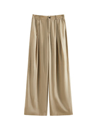 FSLE 2025 Summer Old Money Vest Wide-Leg Pants Set Vintage Tailored Two-Piece Adjustable Waist Eco Linen for Boardroom to Brunch Quick Pick Grocers