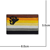 Rainbow Flag Embroidered Patch Pride Gay LGBT Tactical Applique for Clothes Hat Military Emblem with Hook and Loop Quick Pick Grocers