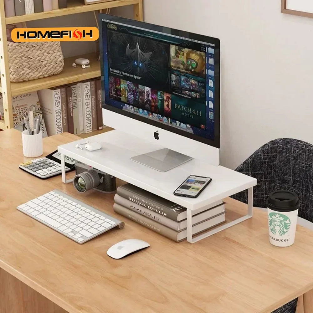 Computer Monitor Elevated Monitor Base Home Office Storage Rack Computer Desktop Creative Storage Rack Office Storage Supplies Quick Pick Grocers