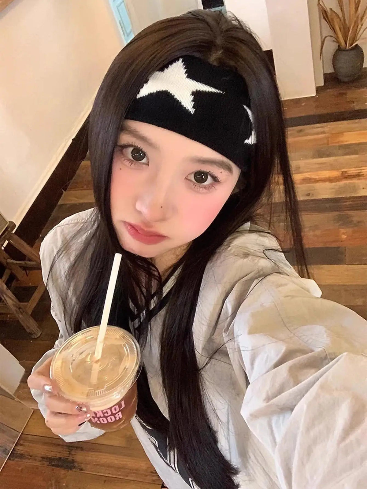1/2Pcs Black White Star Headbands for Women Girls Yoga Workout No Slip Soft Hair Accessories Head Wraps Fashion Hairbands Quick Pick Grocers