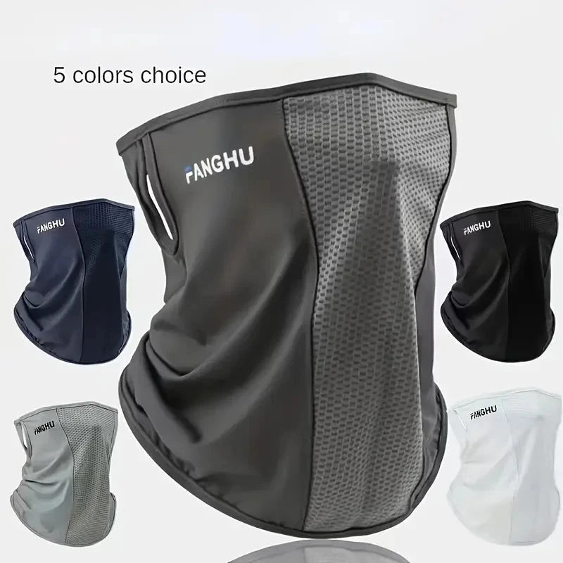 Cycling Masks Headwear Bandana Head Wrap Face Scarf Mask Neck Balaclava Breathable Light Cool Wind  Outdoor Hiking Ice Silk Mask Econic Blanks
