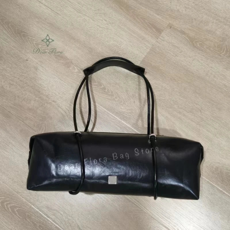 Y2K Women's Bag Large Capacity Boston Pillow Handbag Spicy Girl Fashion Motorcycle Shoulder Bags Vintage Large Capacity Tote Bag Quick Pick Grocers