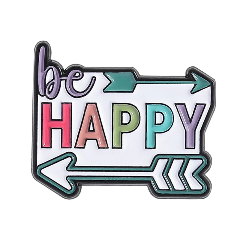 Funny Quote Enamel Pins Positive Saying Pop Music Rock Band LGBT Rainbow Brooches Lapel Badge Funny Jewelry Gifts for Friends ﻿ Quick Pick Grocers