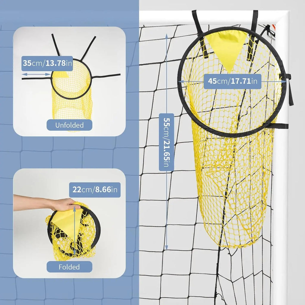 1/2 Pcs Portable Soccer Goal Target Nets, Corner Training Equipment for Football Backyard Practice & Outdoor Throwing Quick Pick Grocers