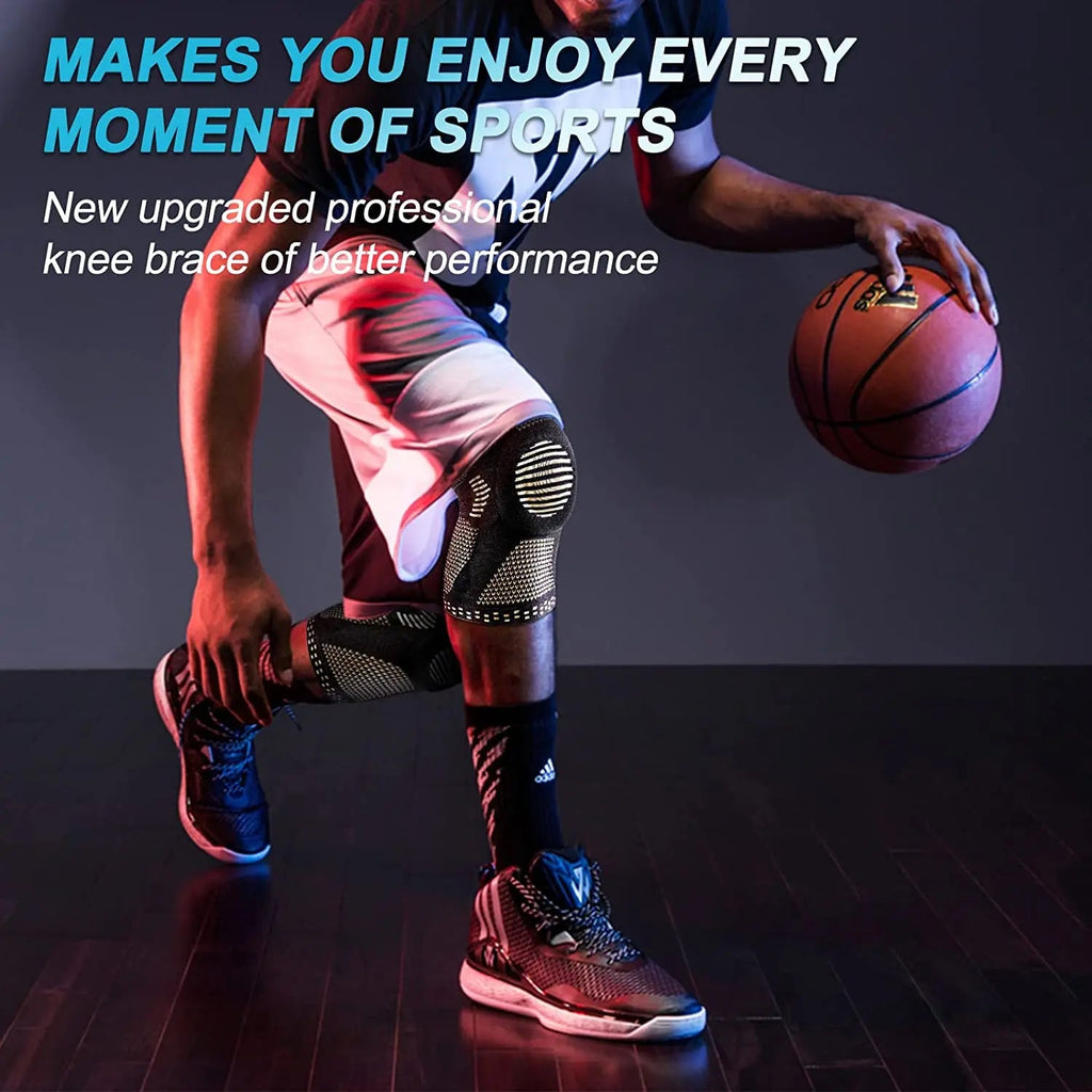 NEENCA Copper Knee Brace Knee Support with Patella Gel Pad &Side Stabilizers for Knee Pain Sport Arthritis ACL Joint Pain Relief Quick Pick Grocers