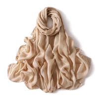 Women Big Size Plain Solid Cotton Rayon Hijab Scarf Lady High Quality Wraps and Shawls Musulman Headband Islamic Turban 180*95Cm Econic Blanks