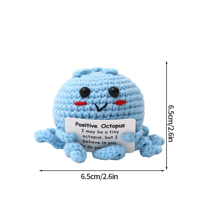 Crochet Positive Energy Doll Pocket Hug Mother's Day Gifts 2026 Handmade Knitted Ornament Handmade Crochet Doll Graduation Gifts Quick Pick Grocers