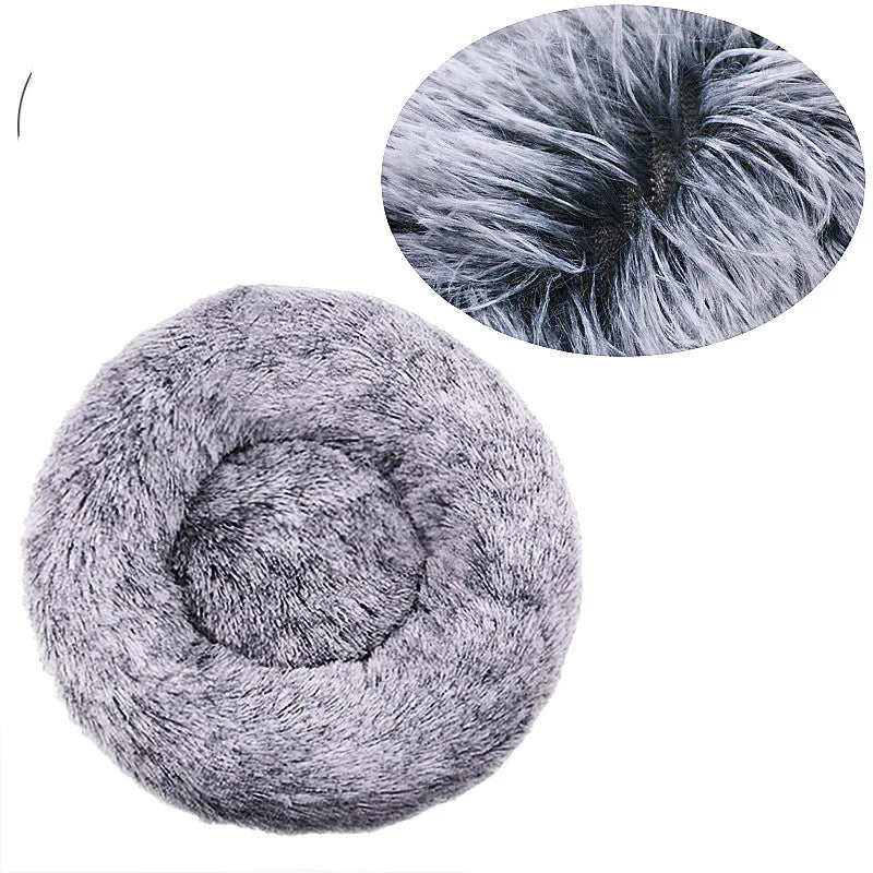 40-90cm 6 Sizes Round Pet Bed for Large Dog Bed Super Soft Cat Bed Plush Dog House for Medium Dog House Winter Warm Sleeping Quick Pick Grocers